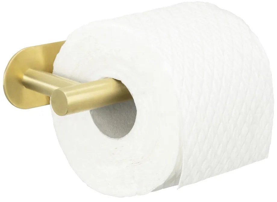Samodržiaci držiak na toaletný papier z nerezovej ocele Orea Gold – Wenko