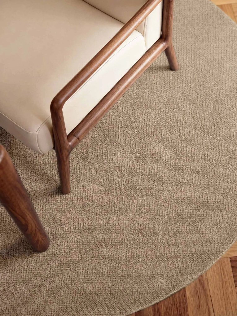 Ted Baker, Kusový koberec Ted Baker Greenwich 106362 Beige kruh, 200x200, béžová, detská izba