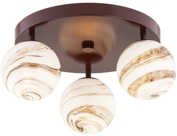 Argon 6292 - Stropné svietidlo FABIO 3xE14/7W/230V alabaster hnedá