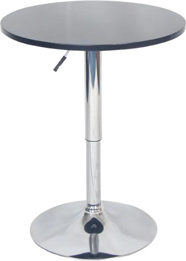 Okrúhly barový stôl Brany New - čierna