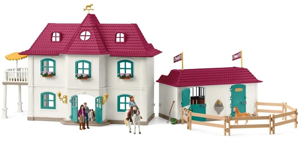 Schleich 42706 Dedinský dom a stajňa pri jazere