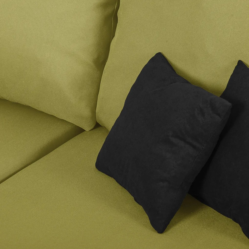 Rozkládací rohová sedací souprava TOMI Zelená