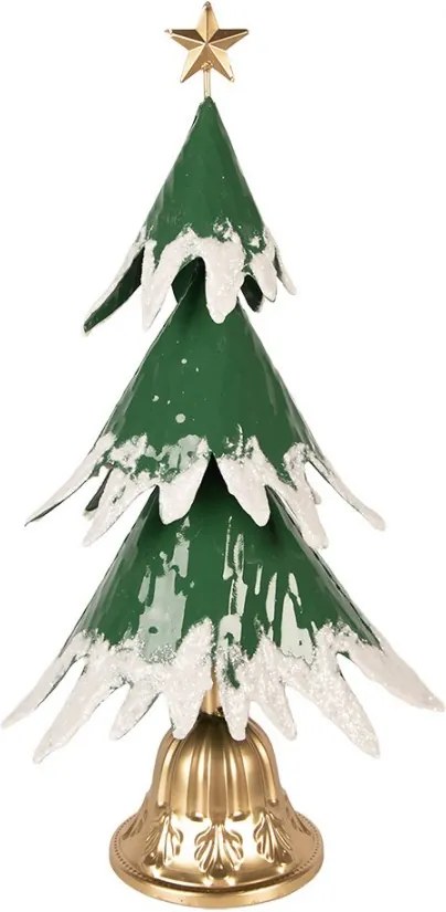 Christmas Decoration Figurine Christmas Tree 26x20x50 Cm Green Metal - 26*20*50 cm