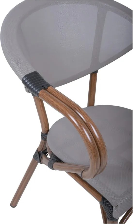 Béžová kovová záhradná stolička Toskana – Garden Pleasure