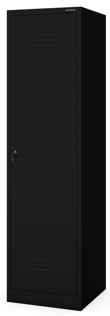 Kovová viacúčelová skriňa AGNES, 500 x 1850 500 mm, čierna