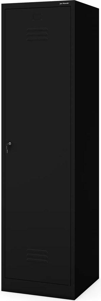 Kovová viacúčelová skriňa AGNES, 500 x 1850 500 mm, čierna