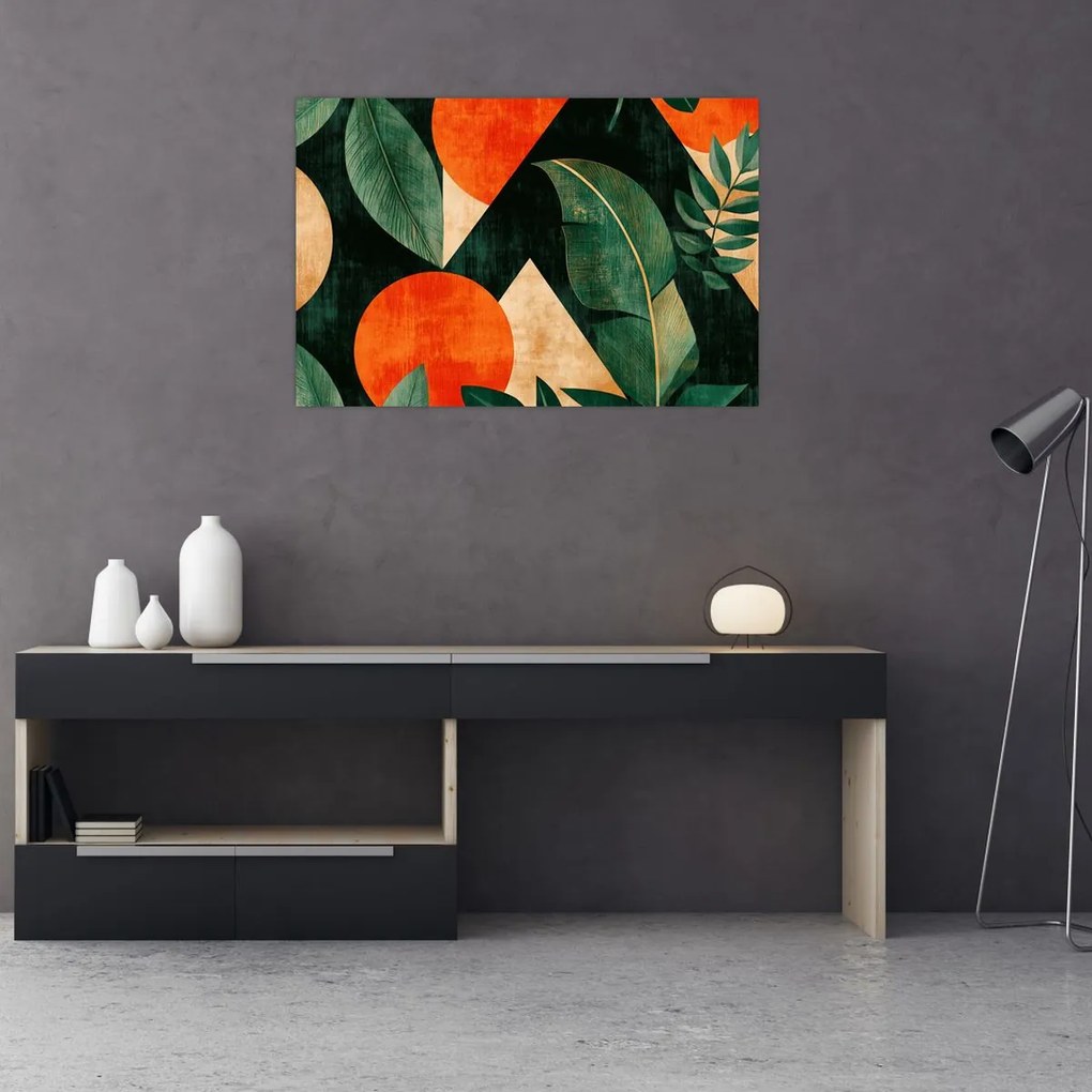 Obraz - Geometrické prírodné motívy II. (90x60 cm)
