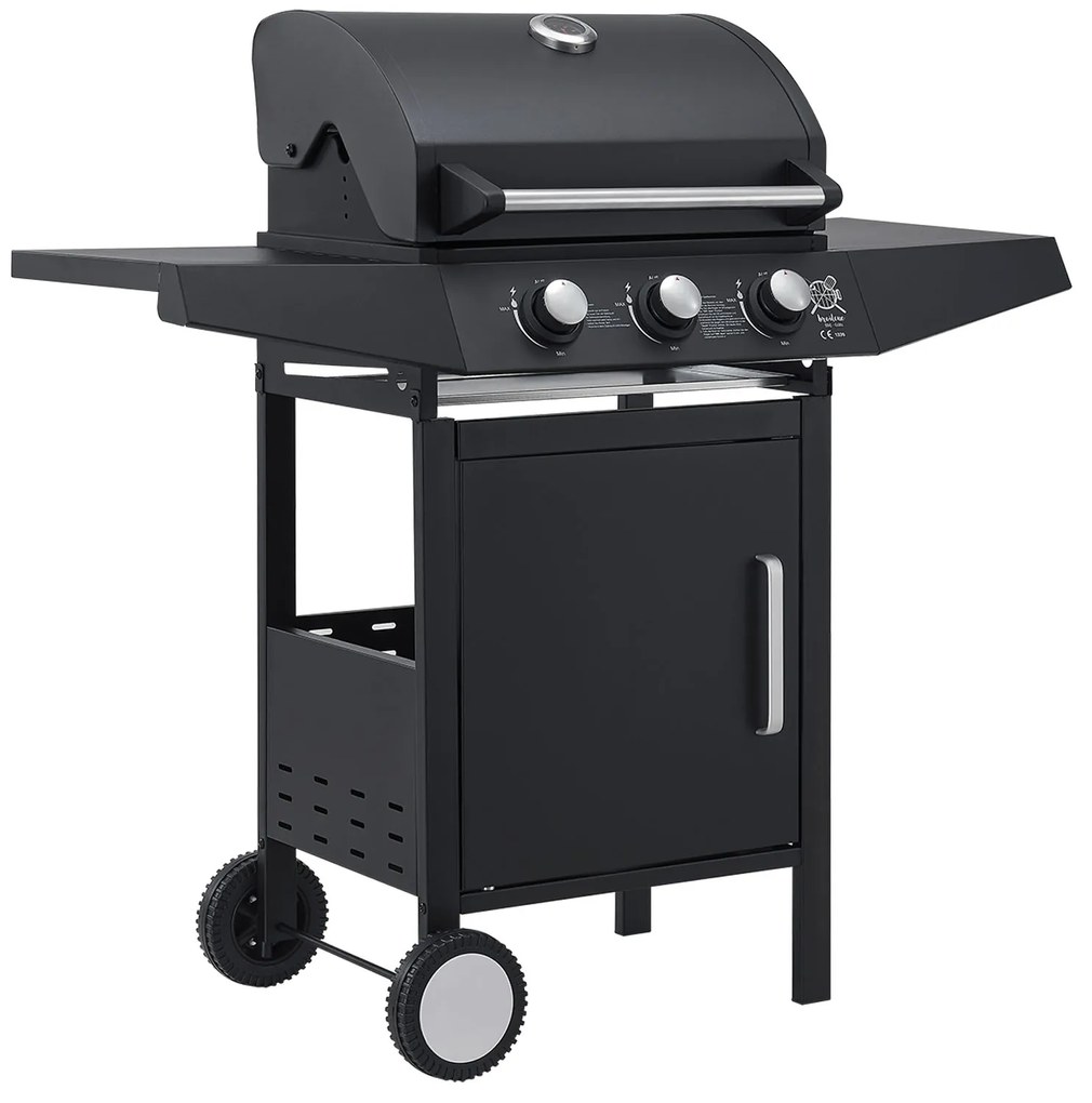 InternetovaZahrada BBQ plynový gril Louisiana s 3 horákmi