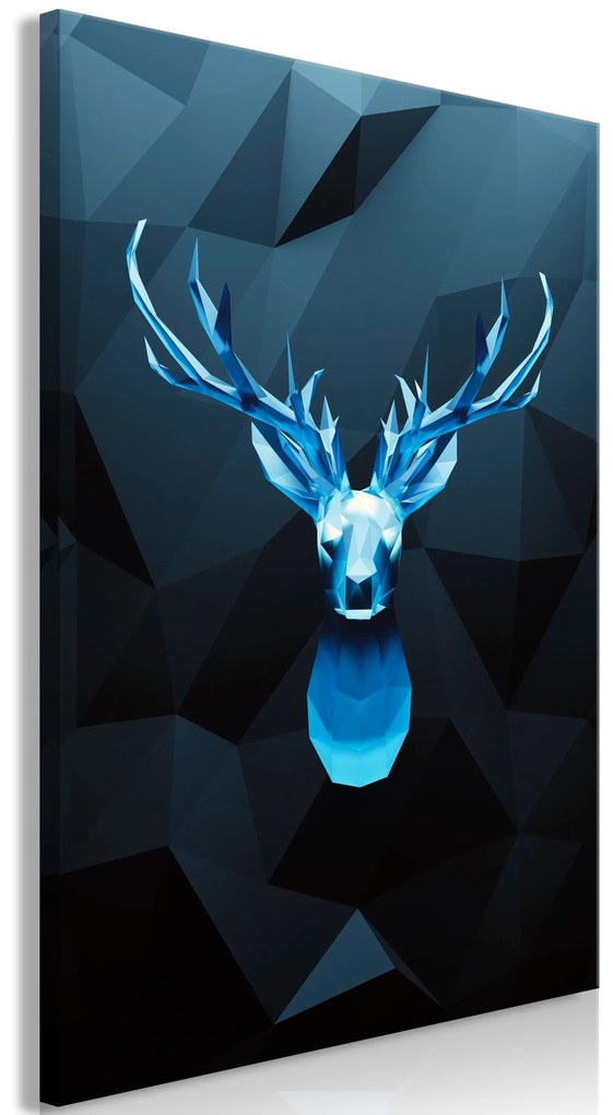 Artgeist Obraz - Ice Deer (1 Part) Vertical Veľkosť: 40x60, Verzia: Na talianskom plátne