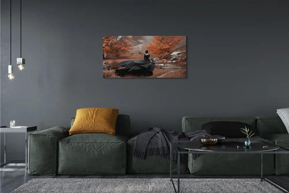 Obraz canvas Ženské jesenné hory 100x50 cm