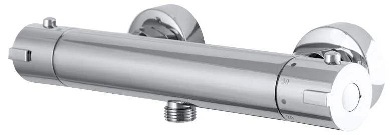 Gamma Termo, termostatická sprchová batéria so spodným 1/2" pripojením sprchy, chrómová, GMA-BTO-CH