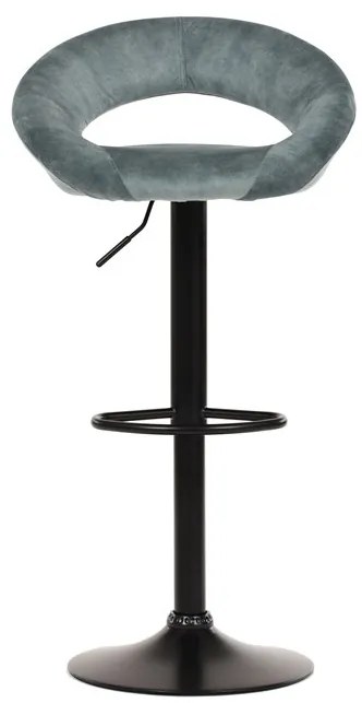 Autronic BONTEC Barová stolička, modrá, látka, AUB-822 BLUE4 Farba: Šedá