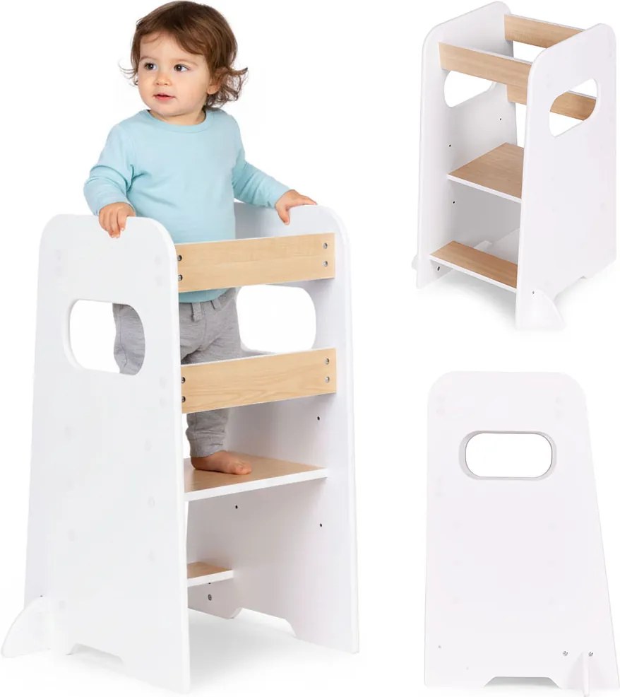 Montessori kuchynský pomocník nastaviteľná plošina pre dieťa ECOTOYS