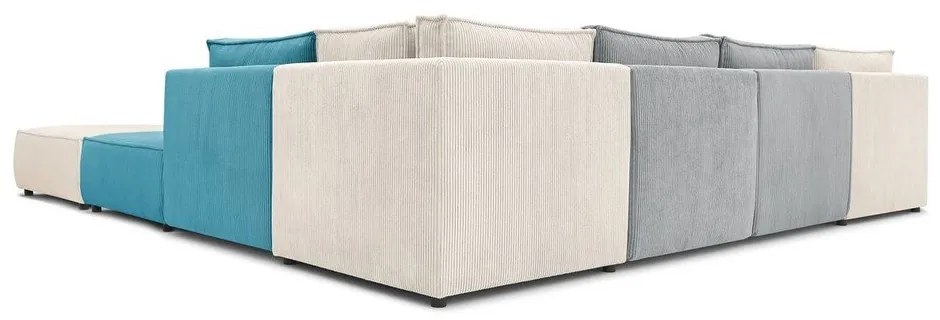 Menčestrová rohová pohovka (do tvaru "U"/variabilná) Nihad modular – Bobochic Paris