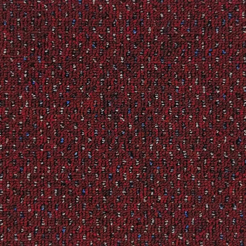 Timzo, Koberec metráž New Techno 3558 vínovej, na mieru, šíře 4m,5m, červená, ab (mriežka), chodba / predsieň