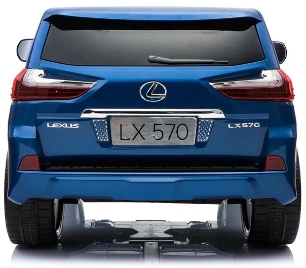 RAMIZ ELEKTRICKÉ AUTÍČKO LEXUS LX570 - LAKOVANÉ - MODRÉ - MOTOR - 4x45W BATÉRIA - 12V10Ah - 2023