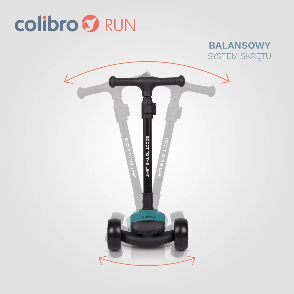 Detská kolobežka RUN tyrkysová