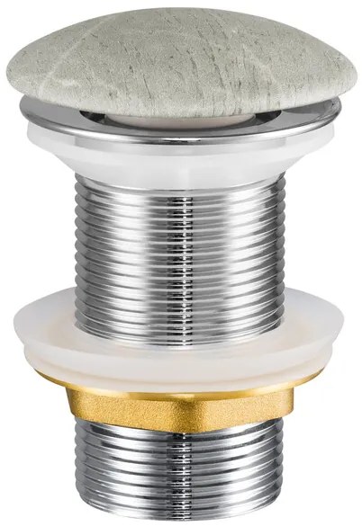 Súprava keramického umývadla na dosku a výpuste Anna 50 cm hnedo-béžový kameň