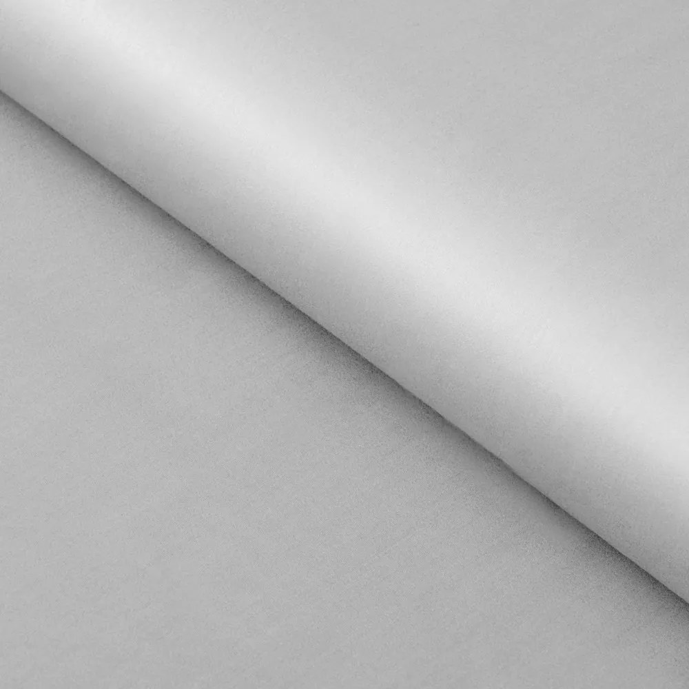 Biante Saténové posteľné obliečky ST-012 Svetlo sivé Dvojlôžko francúzske 200x200 a 2ks 70x90 cm