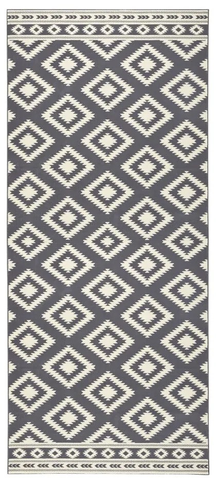 Sivý koberec Hanse Home Gloria Ethno, 80 x 300 cm
