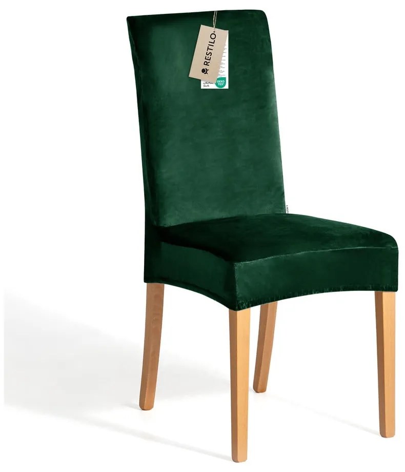 Zelený napínací poťah na stoličku 48 cm Sento – Restilo