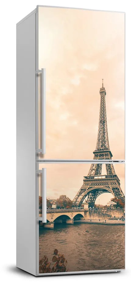 Samolepiace nálepka na chladničku Eiffelova veža FridgeStick-70x190-f-85485728