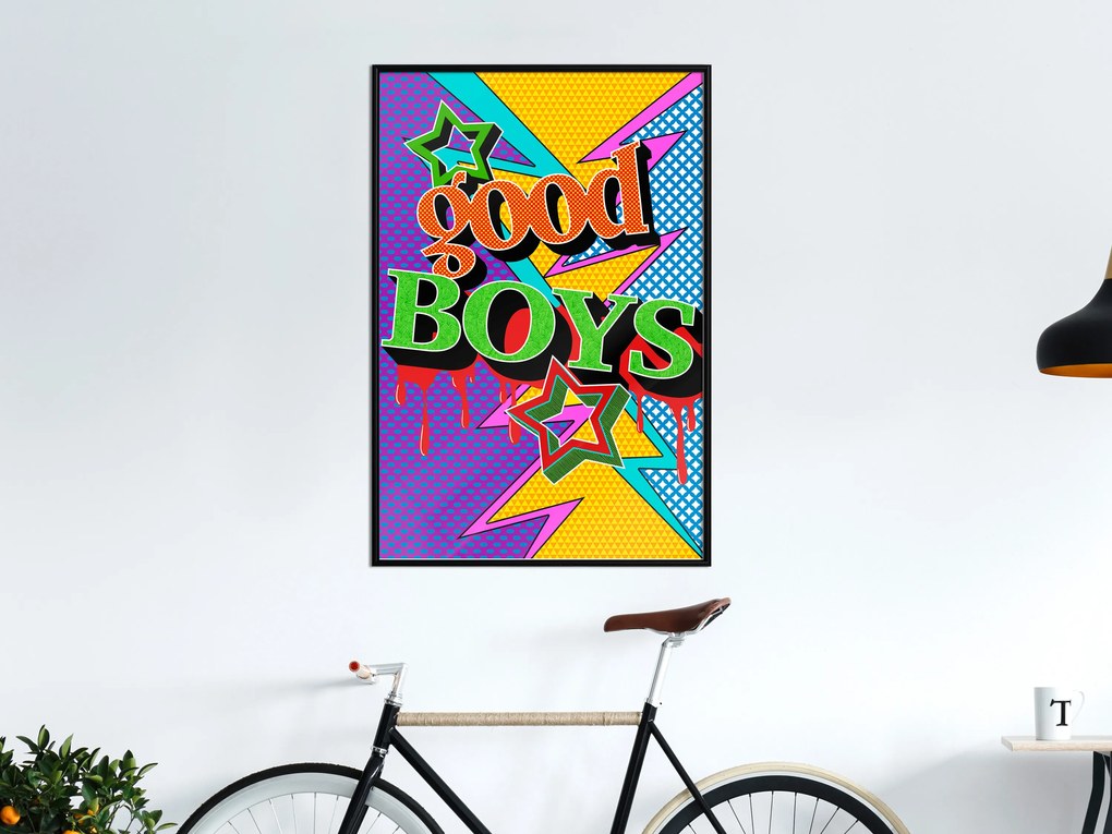 Artgeist Plagát - Good Boys [Poster] Veľkosť: 30x45, Verzia: Zlatý rám