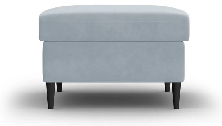 Svetlomodrá zamatová podnožka Kyoto – Cosmopolitan Design