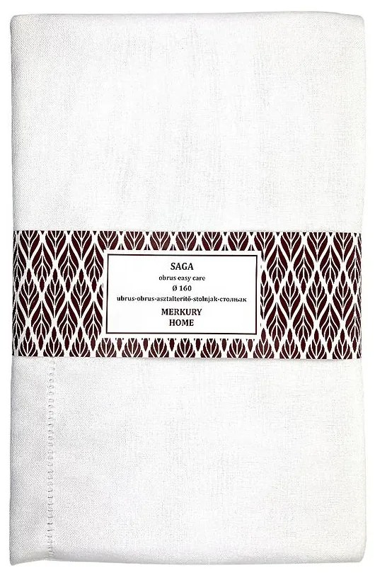 Obrus SAGA biela 160 easy care