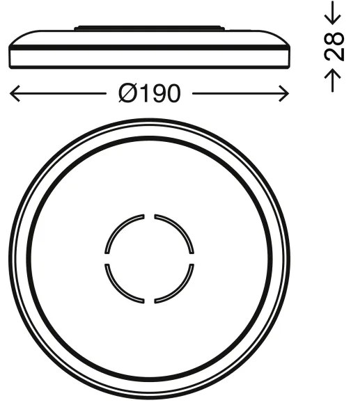 Briloner 3175-015 - LED Stropné svietidlo FREE LED/12W/230V pr. 19 cm