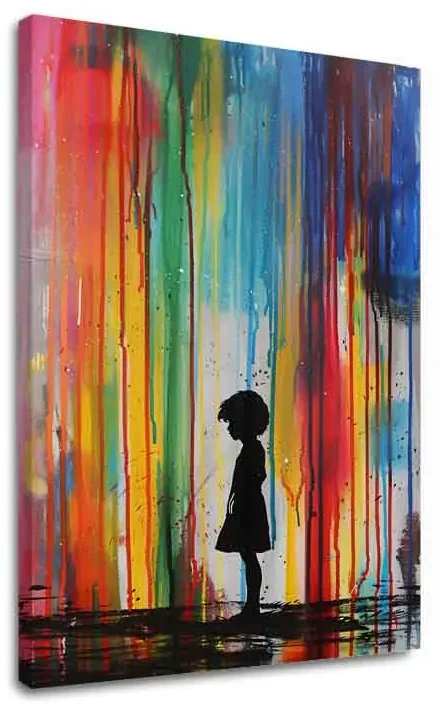 Obraz Rainbow Silhouette na plátne | Akrylové detaily