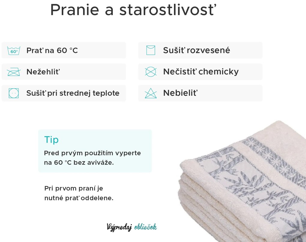 4x Bambusový uterák BAMBOO fialový