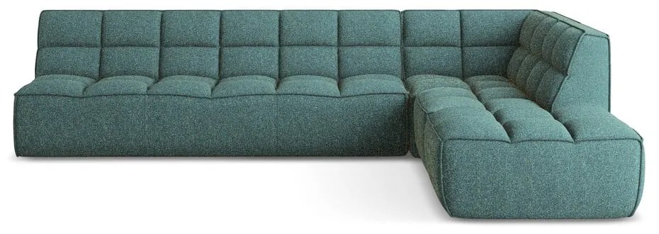 Tyrkysovomodrá modulárna rohová pohovka (variabilná) Kalai – Makamii