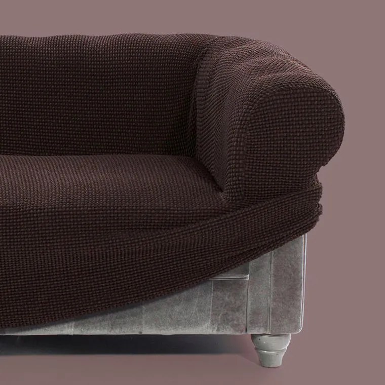 Super strečové poťahy NIAGARA čokoládová relaxačné kreslo (š. 70 - 90 cm)
