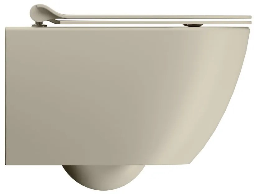 GSI GSI, PURA závesná WC misa, Swirlflush, 36x50cm, creta dual-mat, 881608