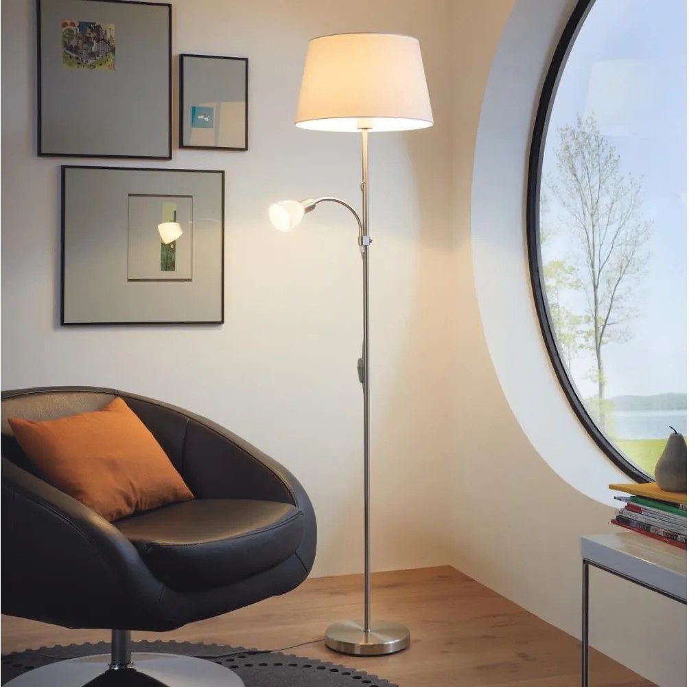 Eglo 95686 - Stojaca lampa CONESA 1xE27/60W + 1xE14/40W