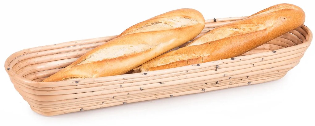 Ošatka oválna prútená na kysnutie cesta Pan I.dl. 42 x š. 12 x v. 8(cm) - 1,5kg