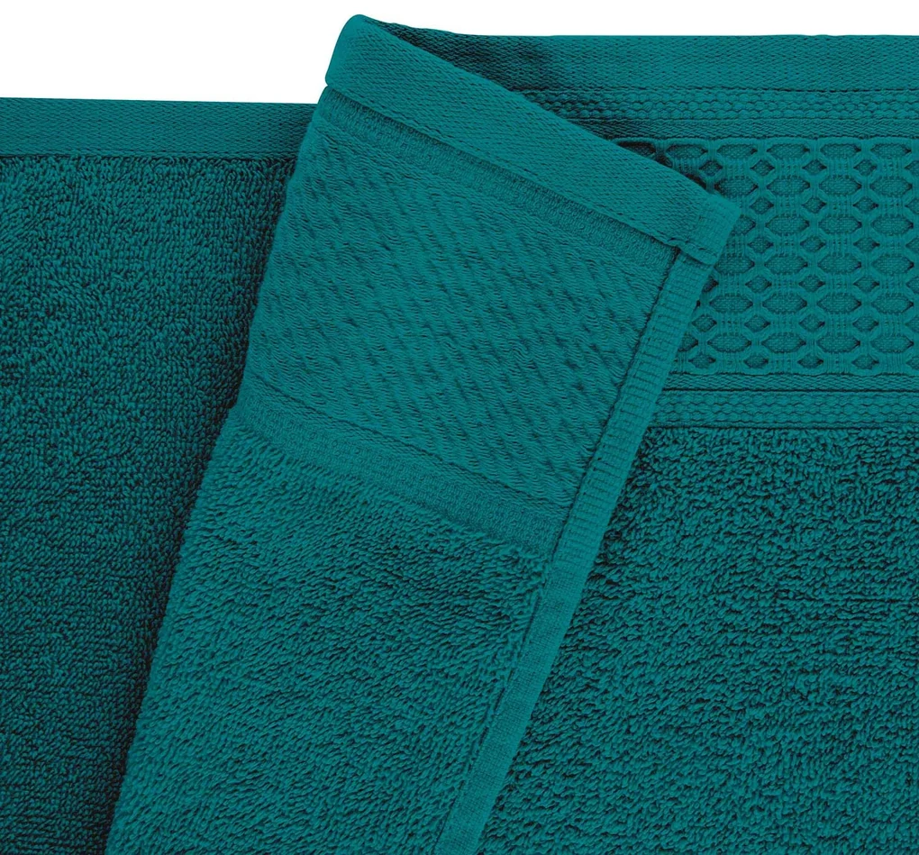 BAVLNENÉ UTERÁKY SOLANO SADA 2 KS 50X90 CM, 2 KS 70X140 CM VIACFAREBNÁ