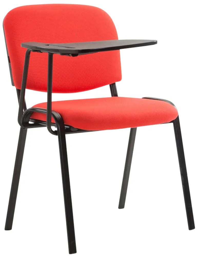 Stolička Ken s skladacím stolíkom látka - červená