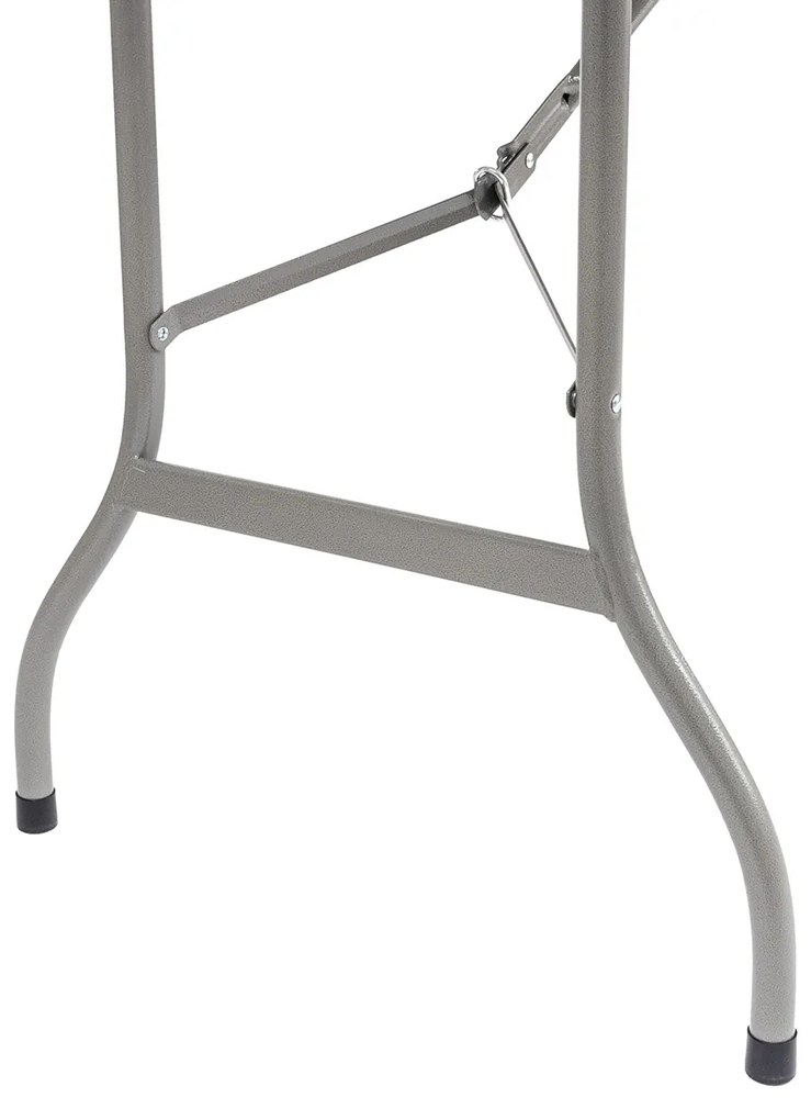 Cateringový skladací set Vivas 1+8 244x75 cm - sivá / biela