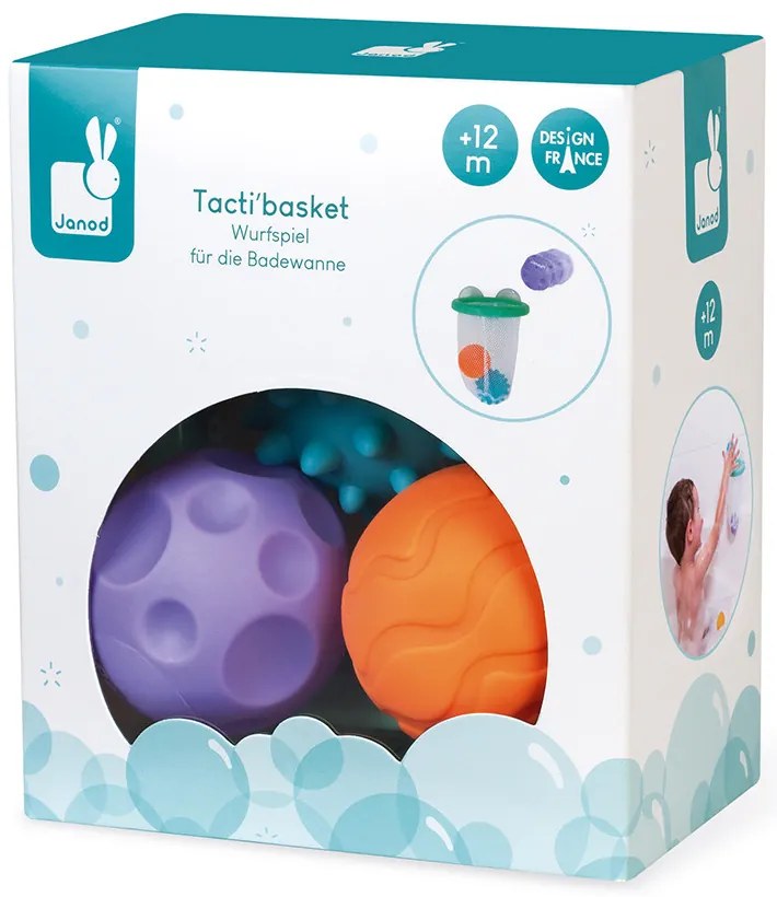 Basketbalový kôš so senzorickými loptičkami - hračka do vody