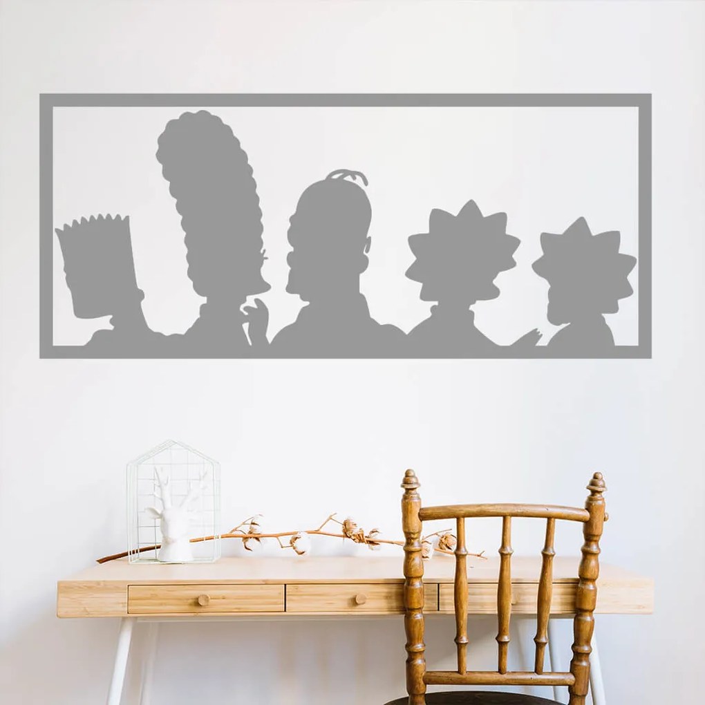 Veselá Stena Samolepka Simpsonovci Farba: černá, Veľkosť: 100 x 43 cm