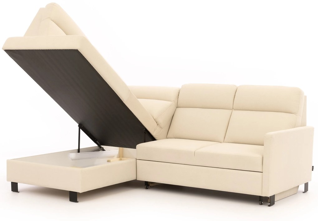 Rohová sedacia súprava Loario L ľavá s úzkym bokom - krémová tkanina Sand 03