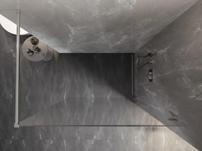 Mexen Lunar sprchová stena pravá 150 x 200 cm, 8mm číre sklo, chrómová, 830-150-000-01-00-P