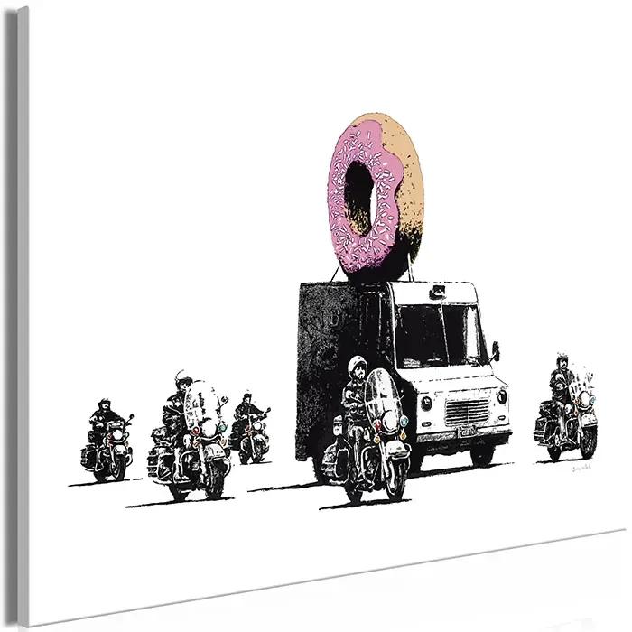 Artgeist Obraz - Donut Police (1 Part) Wide Veľkosť: 60x40, Verzia: Premium Print