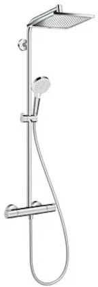 Sprchový systém Hansgrohe Crometta E na stěnu s termostatickou batériou chróm 27271000