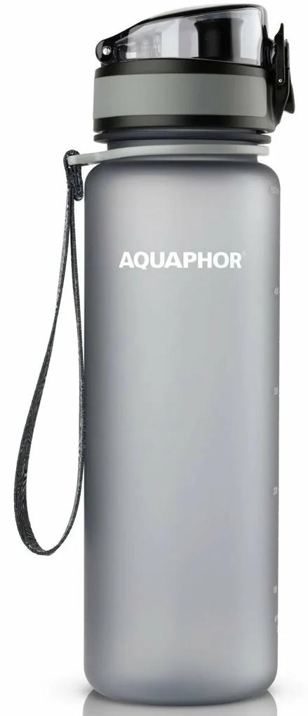 Aquaphor Filtračná fľaša City 0,5 l, sivá