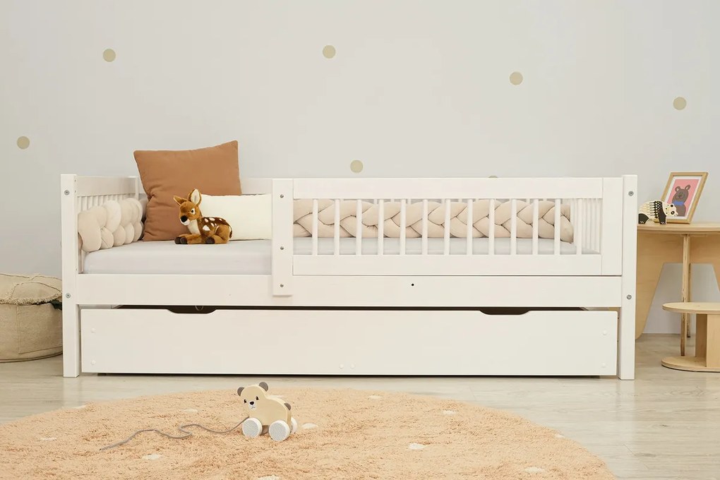 Ourbaby® 35986-0 Dětská postel Teddy Plus - bílá posteľ 160x80 cm biela