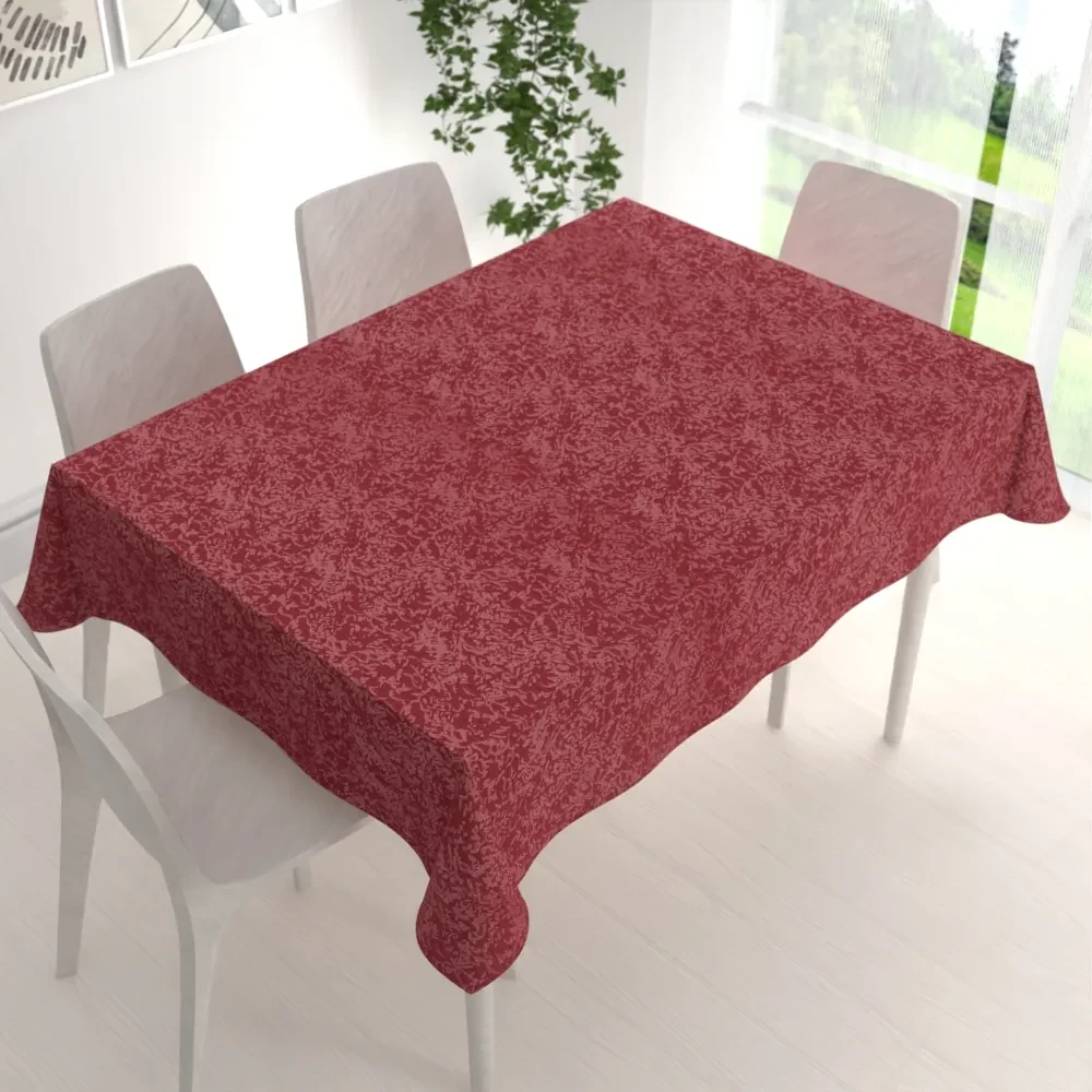 Biante Veľký teflónový obdĺžnikový obrus TF-036 Venezia vínovo červený 180x240 cm
