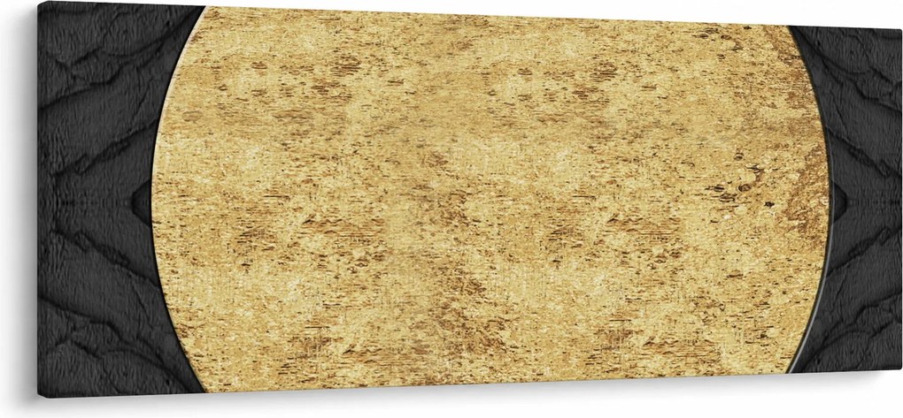 Obraz - Zlatá štruktúra N⁰2 (120x50 cm)